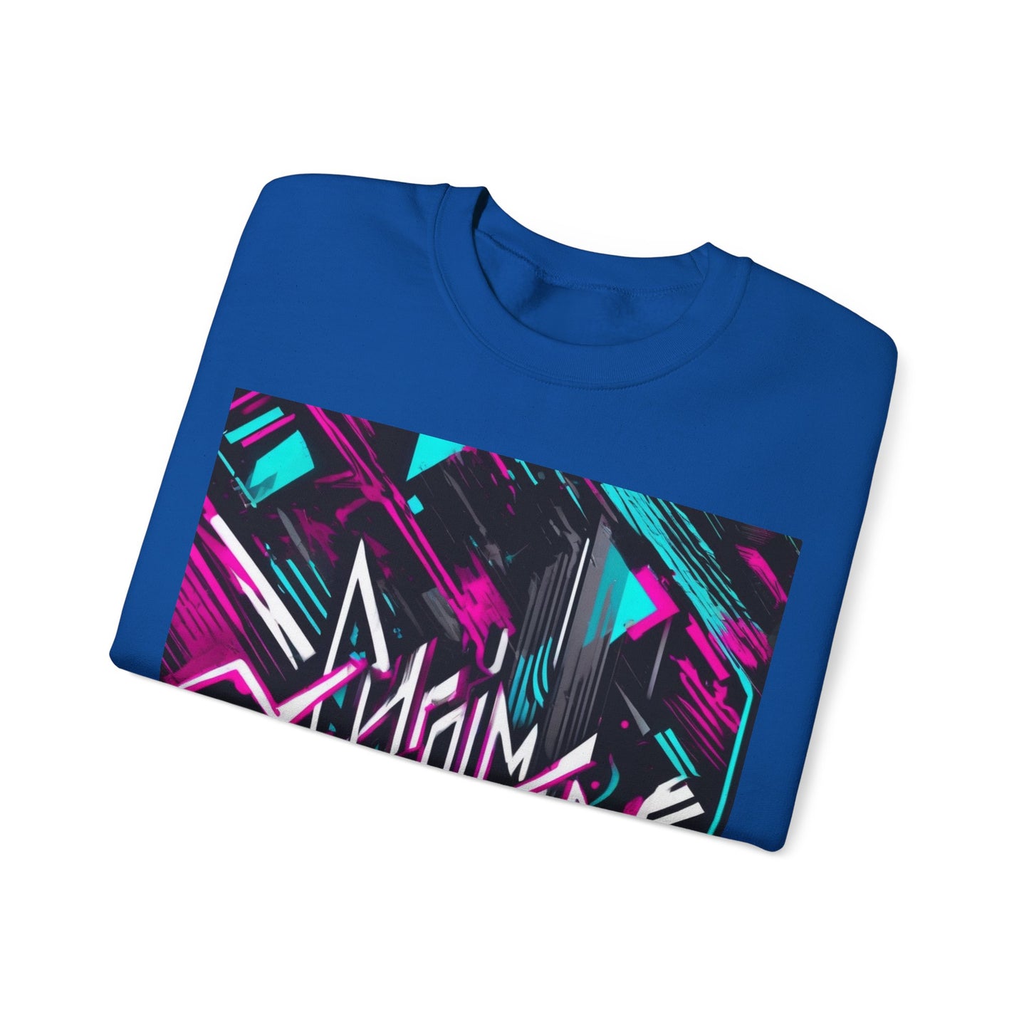 boostlete-recovery-progress-type-momentum-over-mood-diagonal-vector-0213 — Unisex Heavy Blend Crewneck Sweatshirt (Gildan)