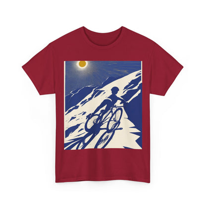 boostlete-am-crew-scene-cyclist-offset-bold-0008 — Unisex Heavy Cotton Tee (Gildan 5000)