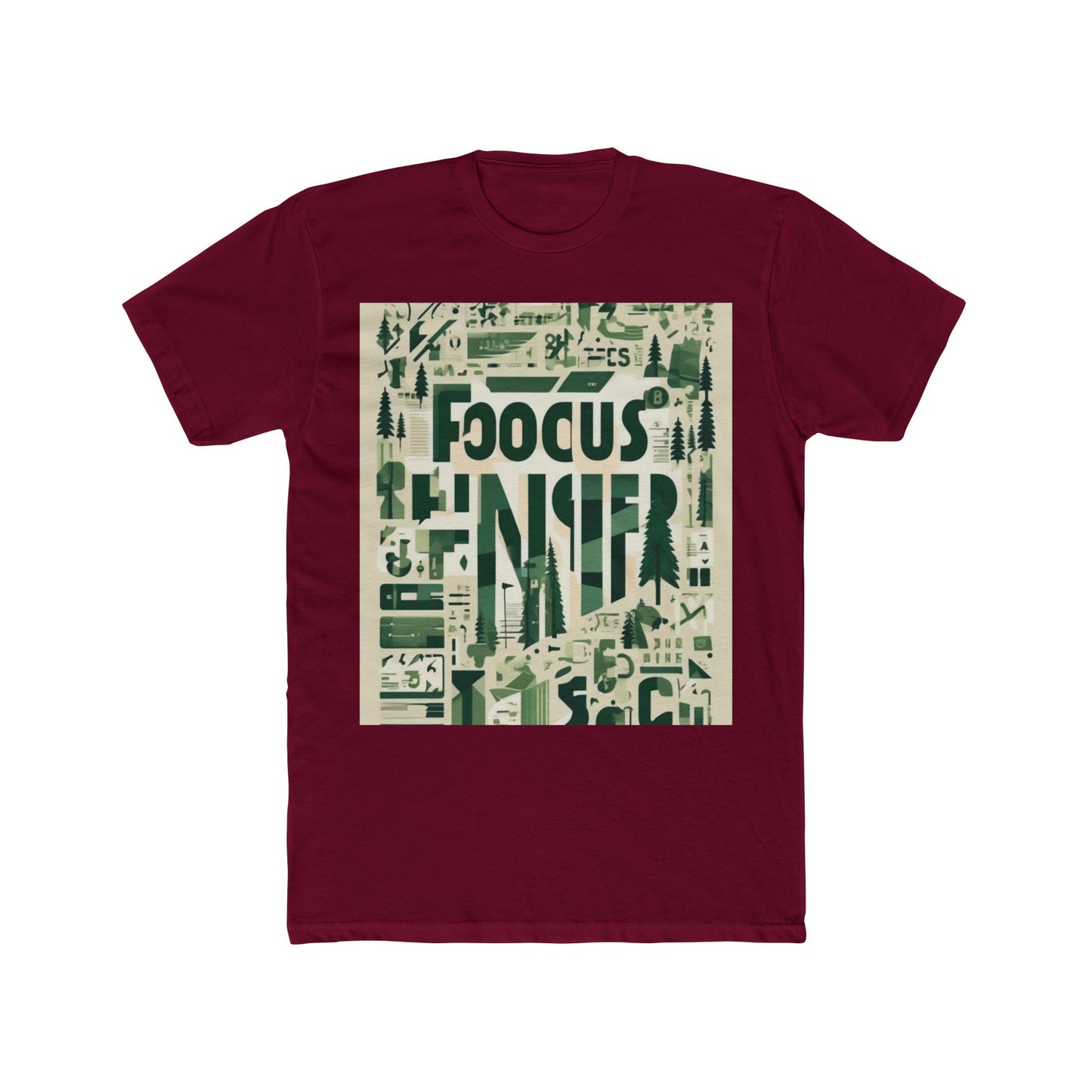 boostlete-boost-mode-type-focus-finish-banner-modern-0113 — Unisex Cotton Crew Tee (NL 3600)