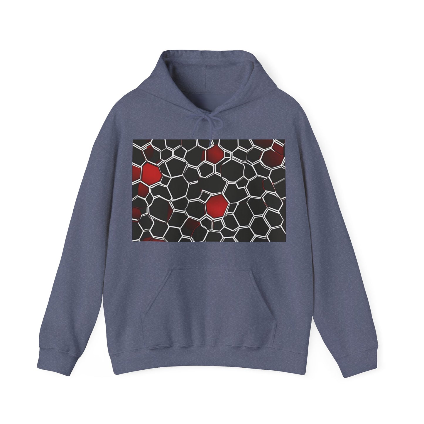 boostlete-quiet-power-pattern-hex-vector-0039 — Unisex Heavy Blend Hoodie (G18500)