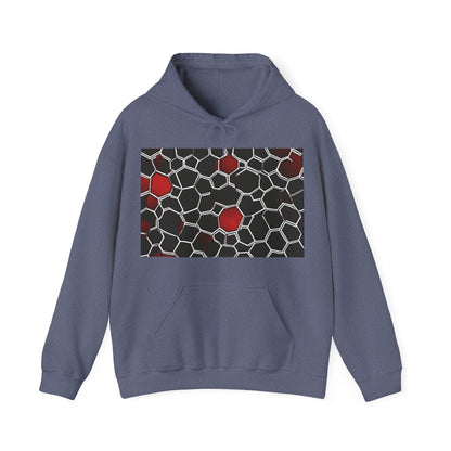 boostlete-quiet-power-pattern-hex-vector-0039 — Unisex Heavy Blend Hoodie (G18500)