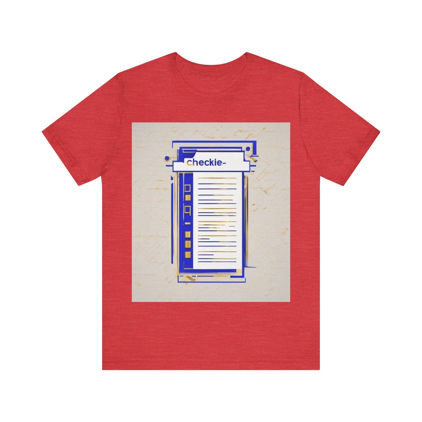 boostlete-am-crew-icon-checklist-glitch-badge-0018 — Unisex Jersey Short Sleeve (B+C 3001)