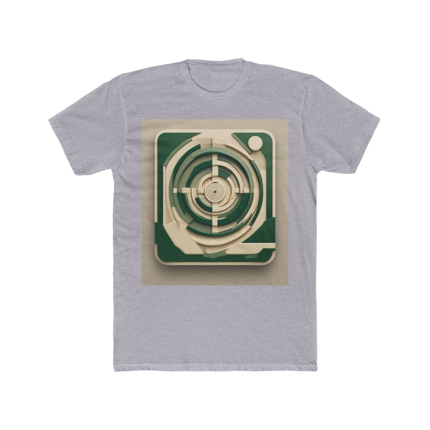 boostlete-mile-by-mile-icon-target-3d-modern-0306 — Unisex Cotton Crew Tee (NL 3600)