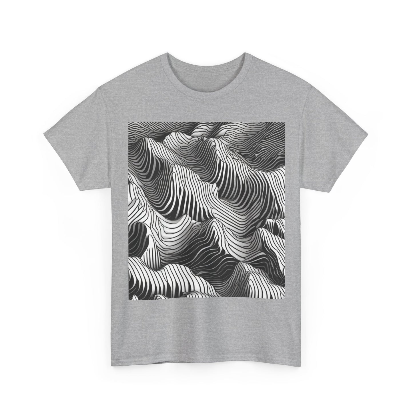 boostlete-field-day-pattern-topographic-isometric-0211 — Unisex Heavy Cotton Tee (Gildan 5000)