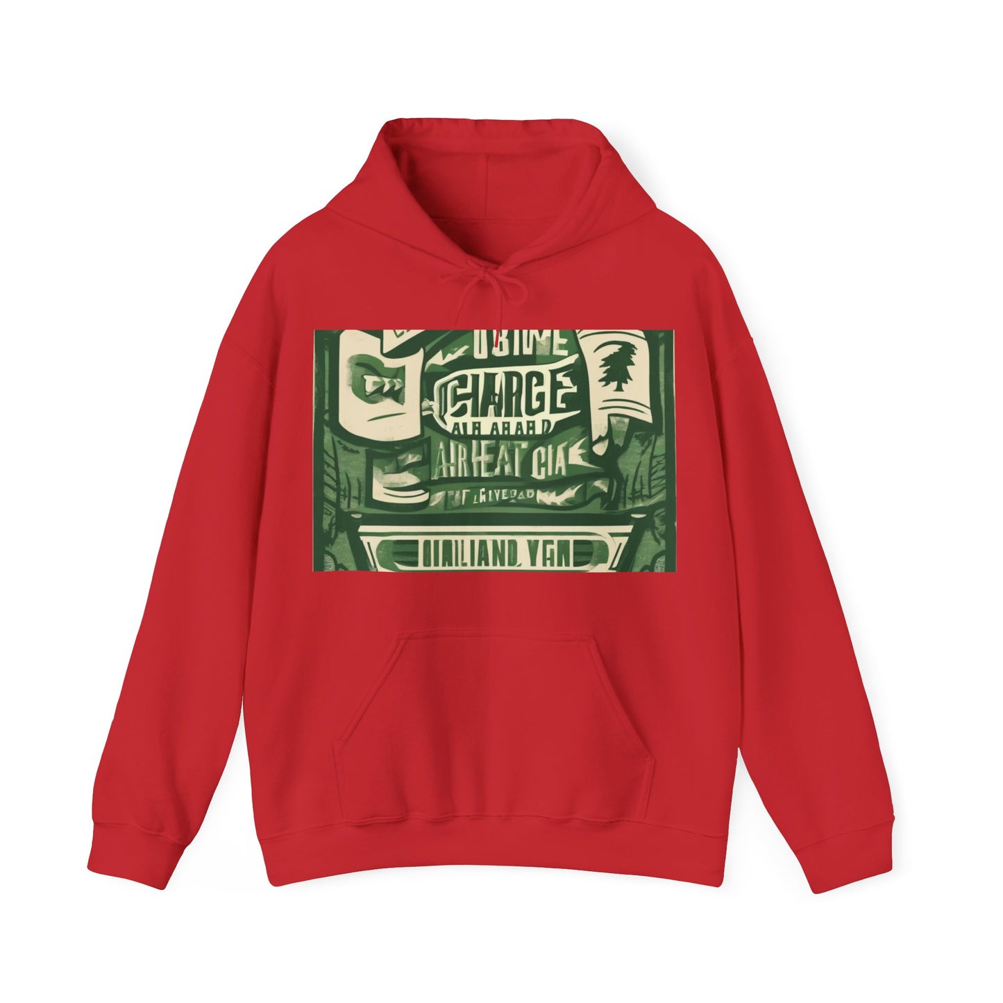boostlete-am-crew-type-charge-ahead-banner-paper-0965 — Unisex Heavy Blend Hoodie (G18500)