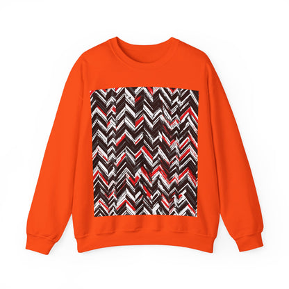 boostlete-am-crew-pattern-chevron-geometric-0659 — Unisex Heavy Blend Crewneck (G18000)
