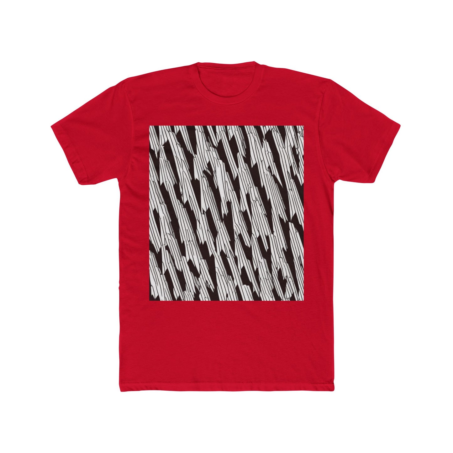boostlete-iron-intent-pattern-micro-isometric-0199 — Unisex Cotton Crew Tee (NL 3600)
