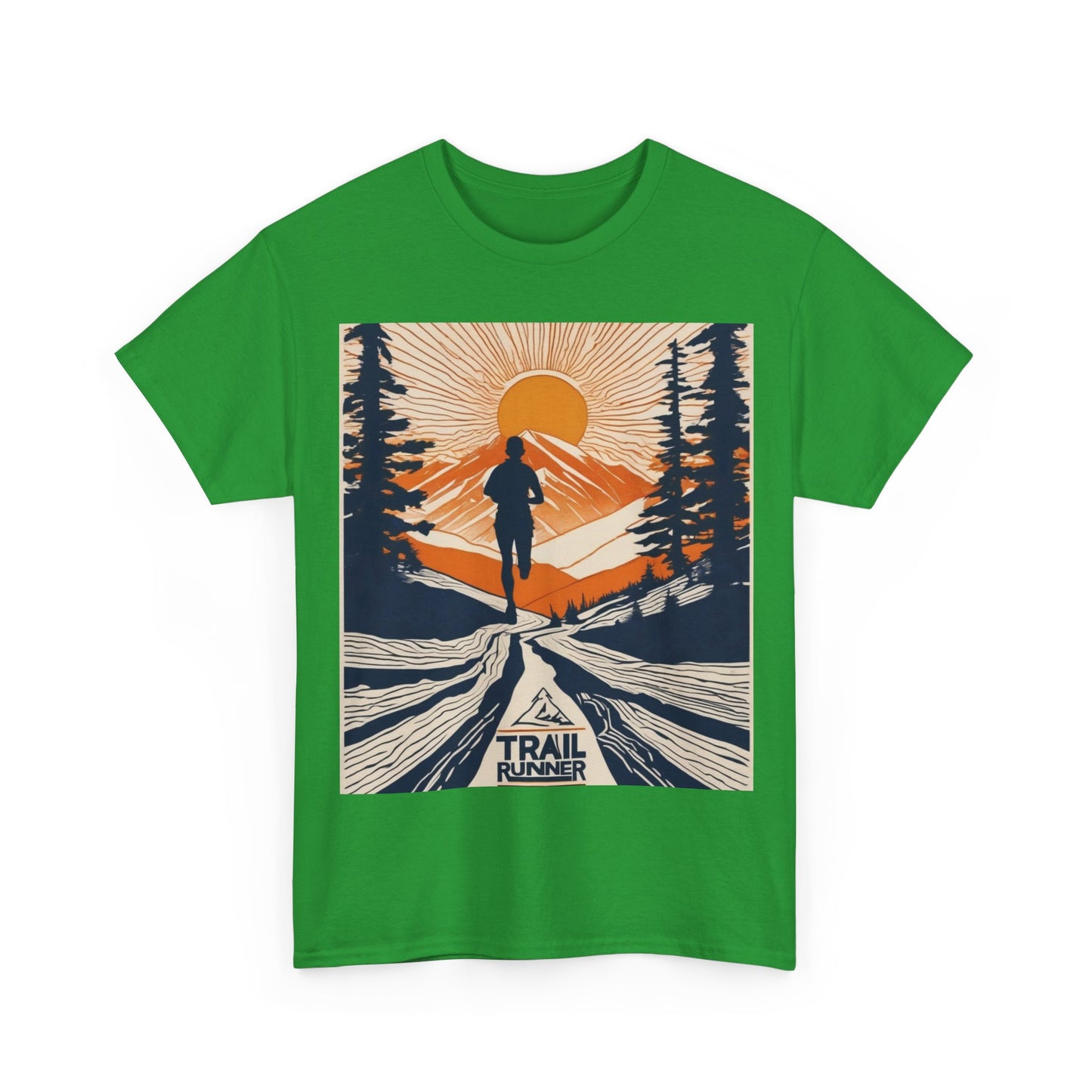 boostlete-iron-intent-scene-trail-glitch-badge-0100 — Unisex Heavy Cotton Tee (Gildan 5000)