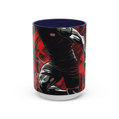 boostlete-field-day-scene-sprinter-glitch-badge-0284 — Accent Mug 11oz/15oz
