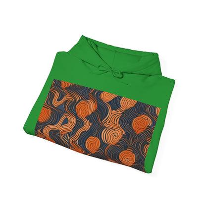 boostlete-iron-intent-pattern-topographic-engraved-0019 — Unisex Heavy Blend Hooded Sweatshirt (Gildan)