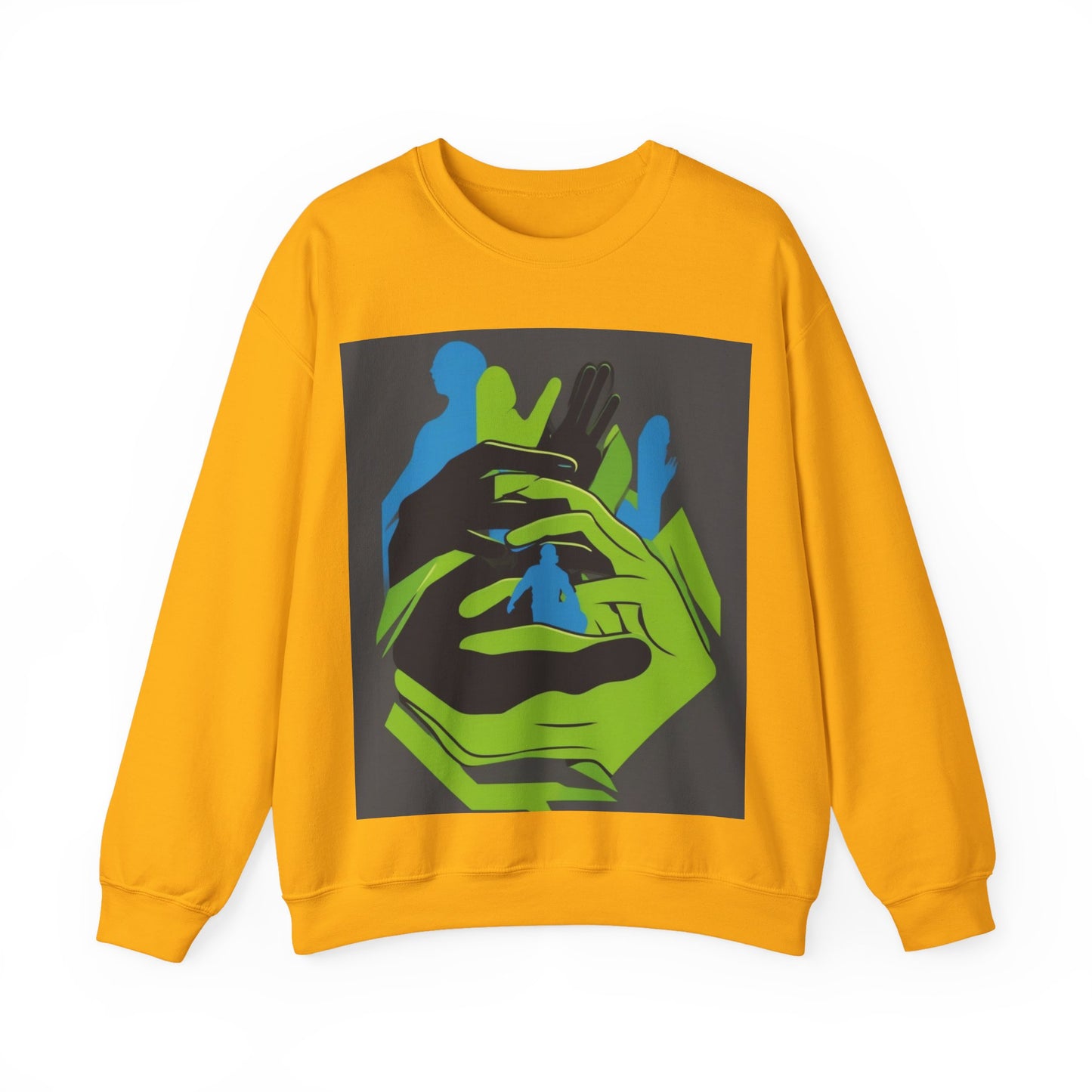 boostlete-mile-by-mile-scene-athlete-offset-modern-0824 — Unisex Heavy Blend Crewneck (G18000)