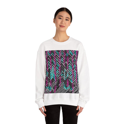 boostlete-recovery-progress-pattern-chevron-retro-0243 — Unisex Heavy Blend Crewneck (G18000)