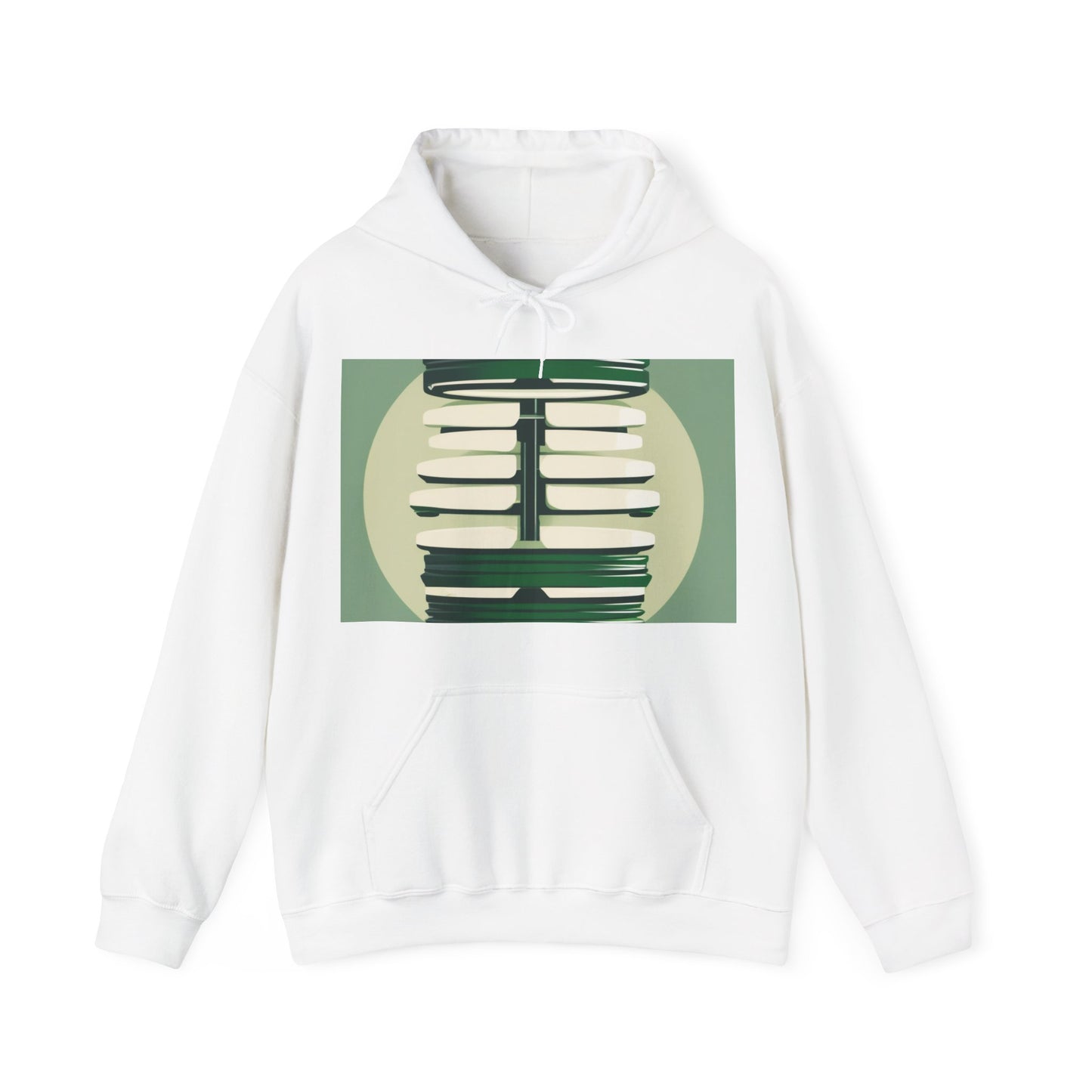 boostlete-recovery-progress-icon-barbell-glitch-vector-1746 — Unisex Heavy Blend Hoodie (G18500)