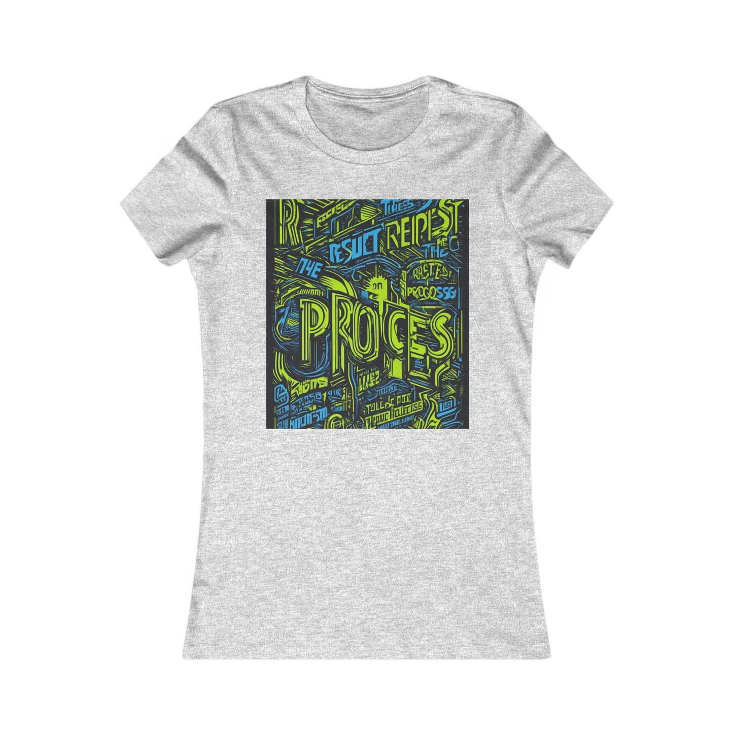boostlete-rise-grind-type-respect-the-process-big-monoline-0265 — Women's Favorite Tee (B+C 6004)