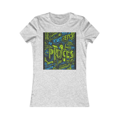 boostlete-rise-grind-type-respect-the-process-big-monoline-0265 — Women's Favorite Tee (B+C 6004)