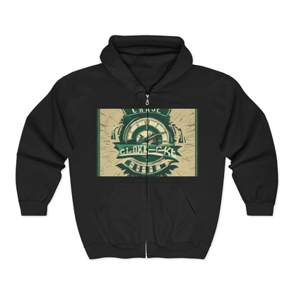 boostlete-mile-by-mile-type-chase-the-clock-banner-athletic-0013 — Unisex Heavy Blend Full-Zip Hooded Sweatshirt