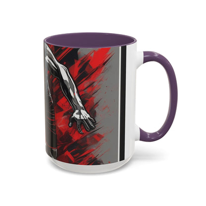 boostlete-field-day-scene-sprinter-glitch-badge-0284 — Accent Mug 11oz/15oz