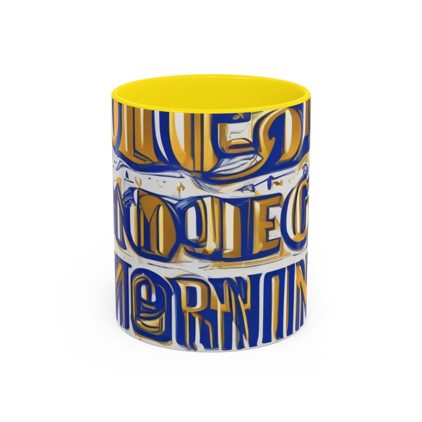 boostlete-am-crew-type-own-the-morning-outline-over-solid-vector-0429 — Accent Mug 11/15oz