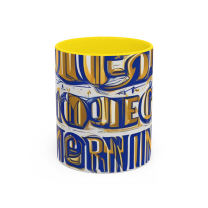boostlete-am-crew-type-own-the-morning-outline-over-solid-vector-0429 — Accent Mug 11/15oz
