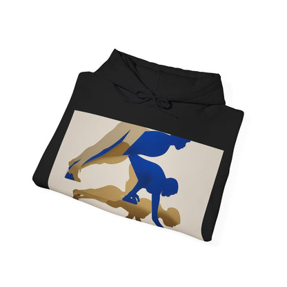 boostlete-mile-by-mile-scene-push-up-duotone-paper-0040 — Unisex Heavy Blend Hooded Sweatshirt (Gildan)