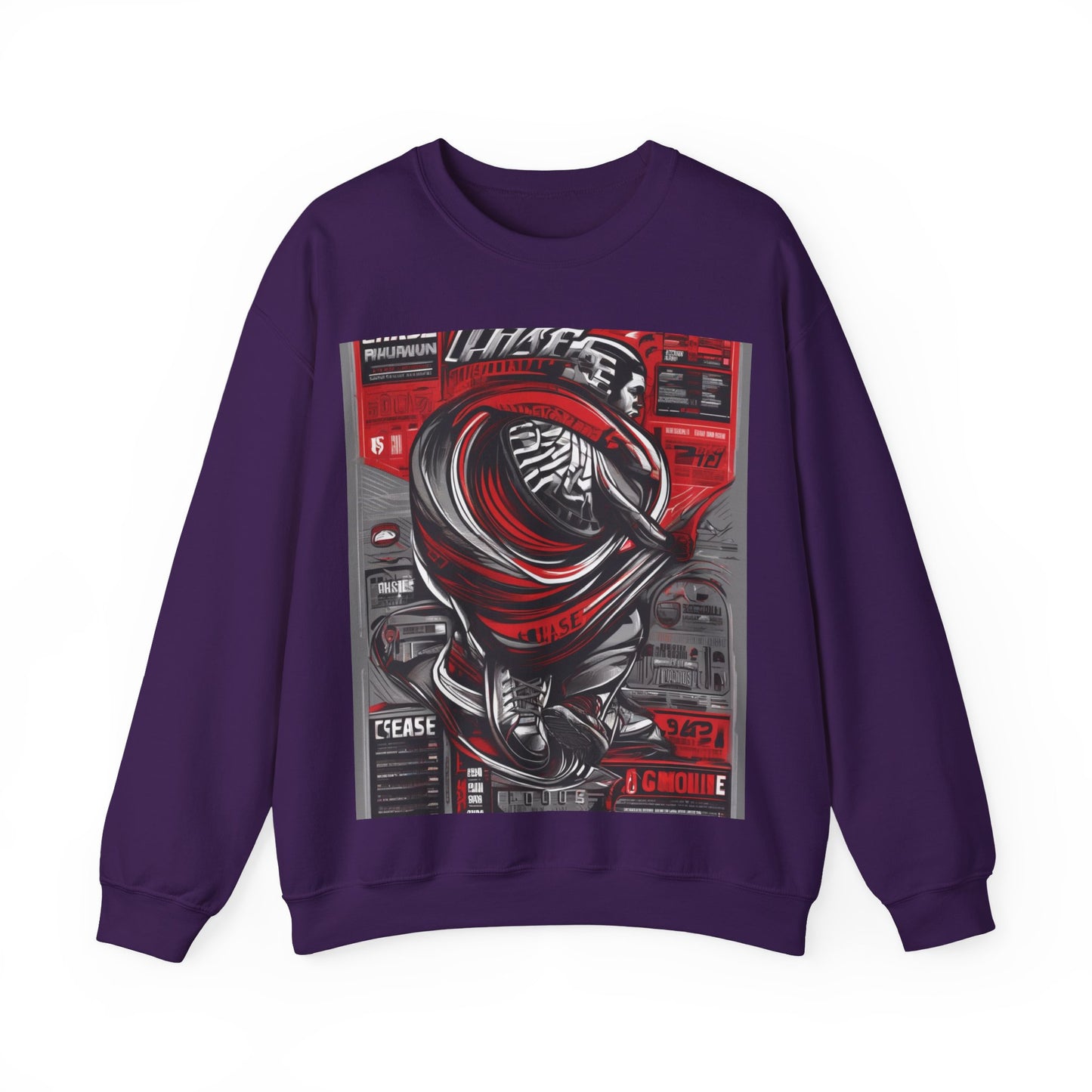 boostlete-field-day-type-chase-capacity-big-monoline-0813 — Unisex Heavy Blend Crewneck (G18000)