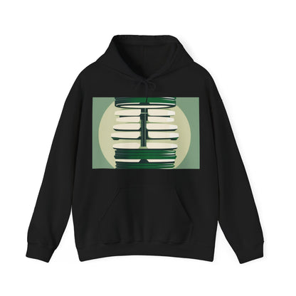 boostlete-recovery-progress-icon-barbell-glitch-vector-1746 — Unisex Heavy Blend Hoodie (G18500)