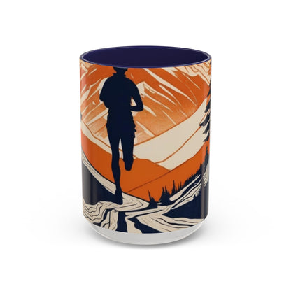 boostlete-iron-intent-scene-trail-glitch-badge-0100 — Accent Mug 11oz/15oz