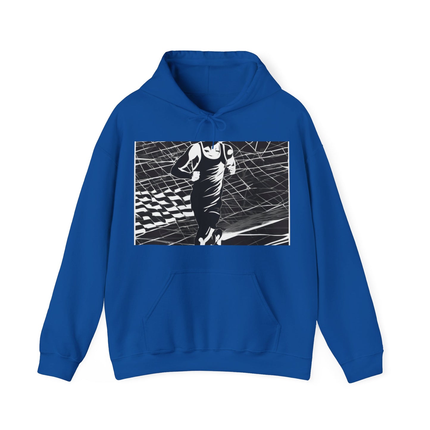 boostlete-headspace-scene-marathoner-speed-geometric-0816 — Unisex Heavy Blend Hoodie (G18500)