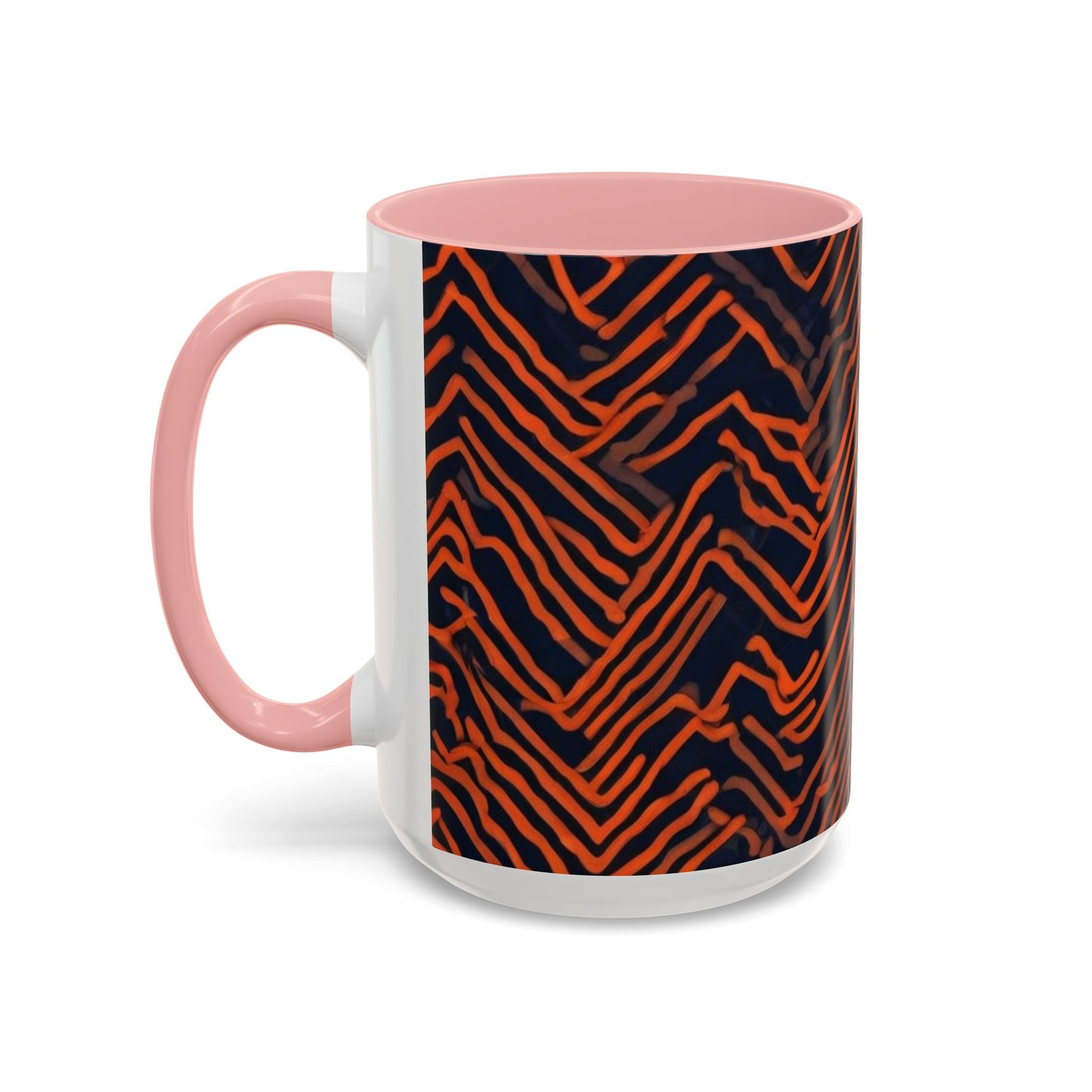 boostlete-field-day-pattern-ekg-modern-0087 — Accent Mug 11oz/15oz