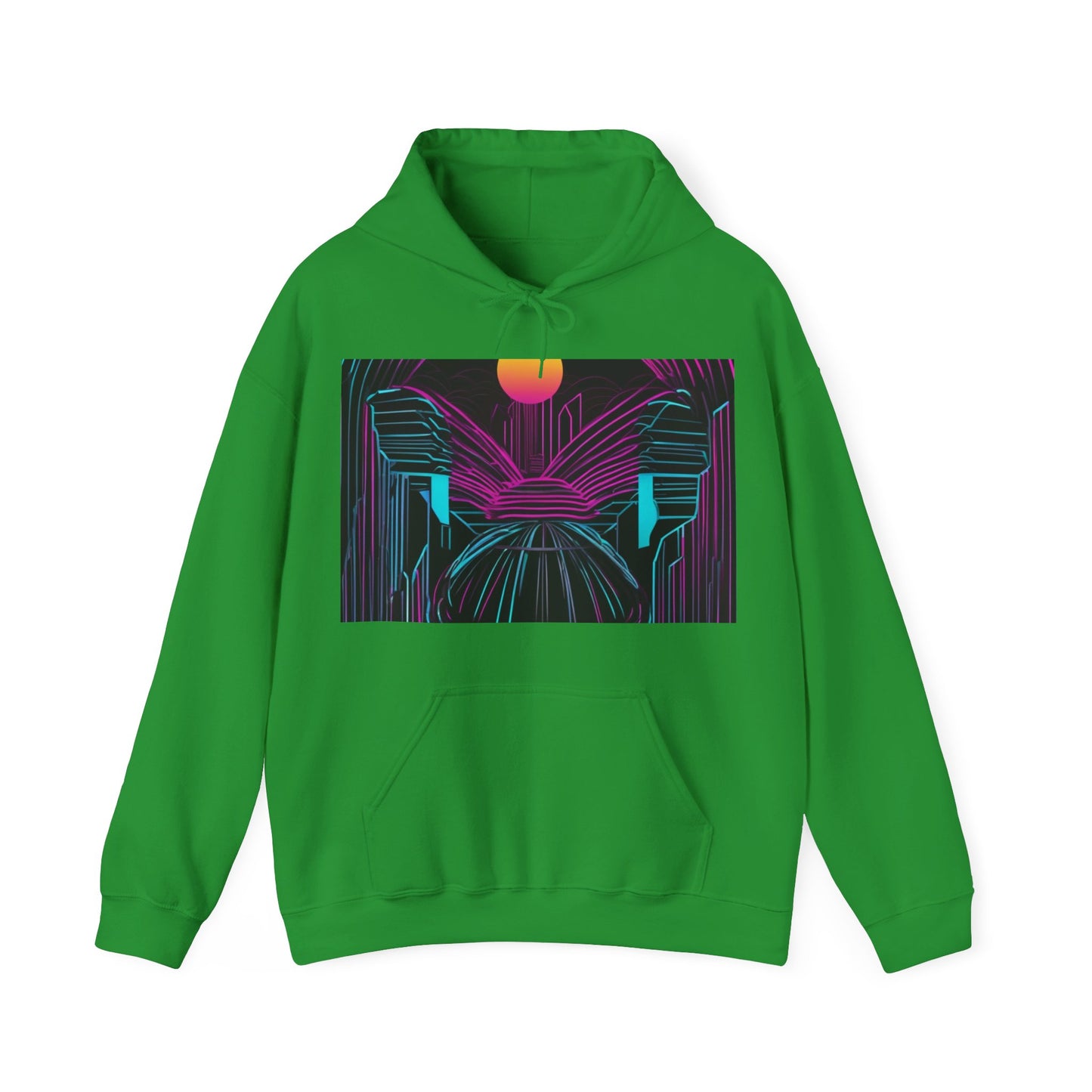 boostlete-rise-grind-icon-sunrise-motion-paper-0962 — Unisex Heavy Blend Hoodie (G18500)