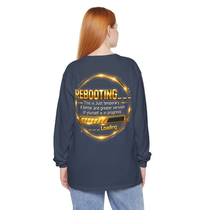 Rebooting Loading Graphic Long Sleeve T-Shirt