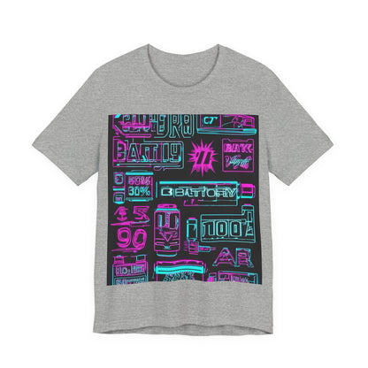 boostlete-rise-grind-type-battery-100-effort-split-blueprint-0205 — Unisex Jersey Short Sleeve (B+C 3001)