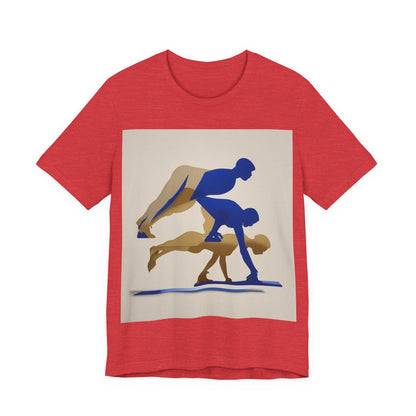 boostlete-mile-by-mile-scene-push-up-duotone-paper-0040 — Unisex Jersey Short Sleeve (B+C 3001)