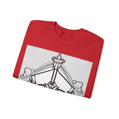 boostlete-quiet-power-icon-crown-outline-badge-0130 — Unisex Heavy Blend Crewneck Sweatshirt (Gildan)