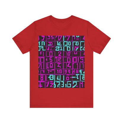 boostlete-iron-intent-pattern-plate-number-retro-0227 — Unisex Jersey Short Sleeve (B+C 3001)