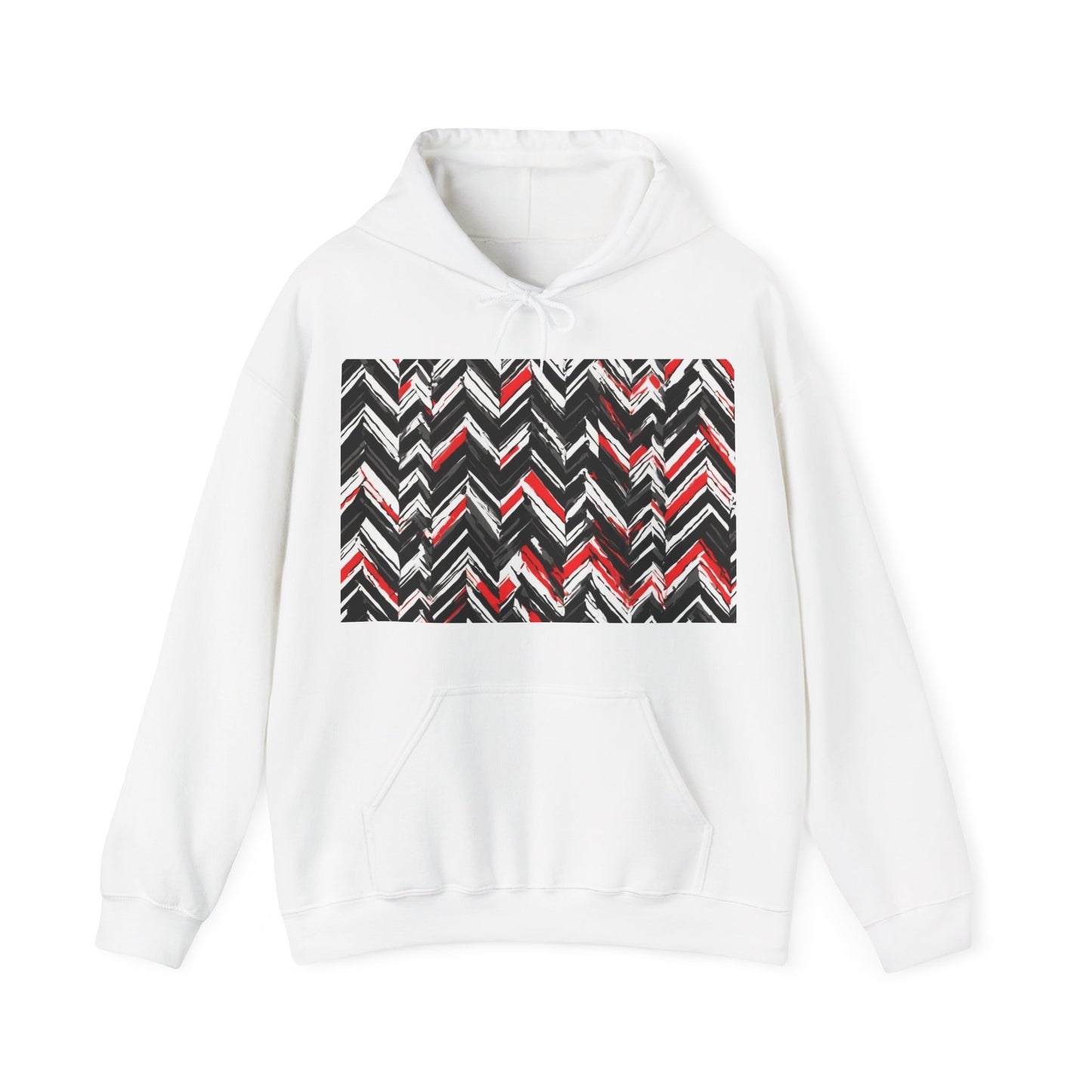 boostlete-am-crew-pattern-chevron-geometric-0659 — Unisex Heavy Blend Hoodie (G18500)