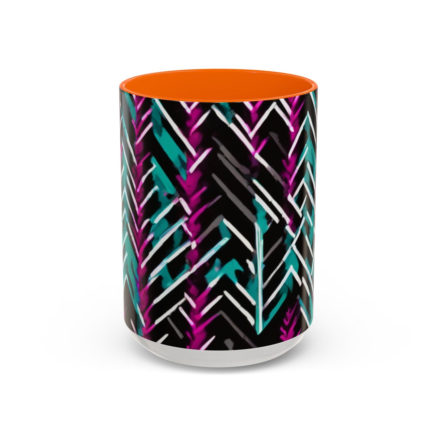 boostlete-recovery-progress-pattern-chevron-retro-0243 — Accent Mug 11/15oz