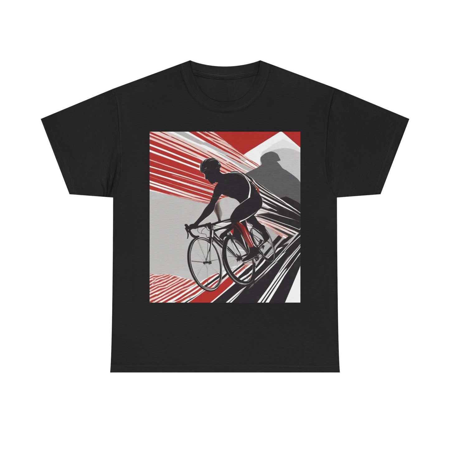 boostlete-boost-mode-scene-cyclist-speed-geometric-0208 — Unisex Heavy Cotton Tee (Gildan 5000)