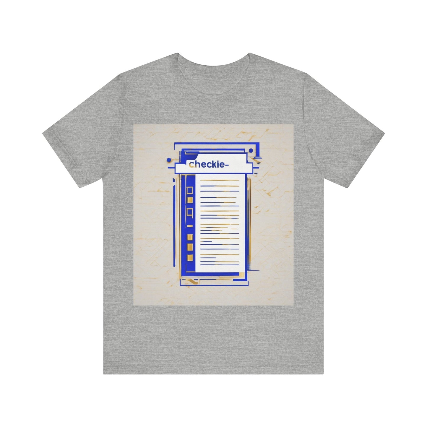 boostlete-am-crew-icon-checklist-glitch-badge-0018 — Unisex Jersey Short Sleeve (B+C 3001)