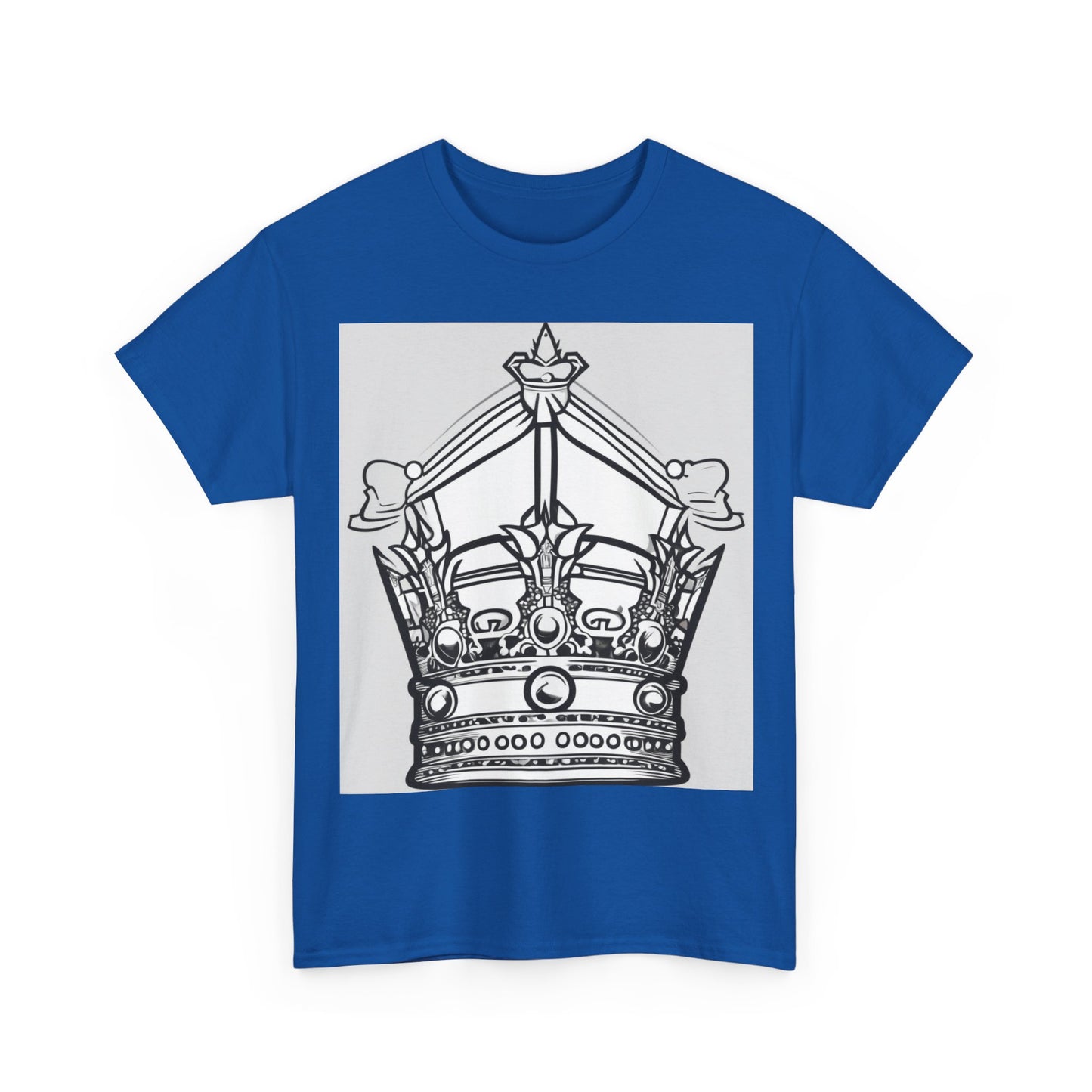 boostlete-quiet-power-icon-crown-outline-badge-0130 — Unisex Heavy Cotton Tee (Gildan 5000)