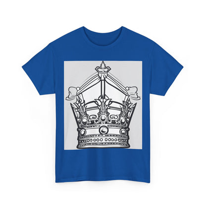 boostlete-quiet-power-icon-crown-outline-badge-0130 — Unisex Heavy Cotton Tee (Gildan 5000)