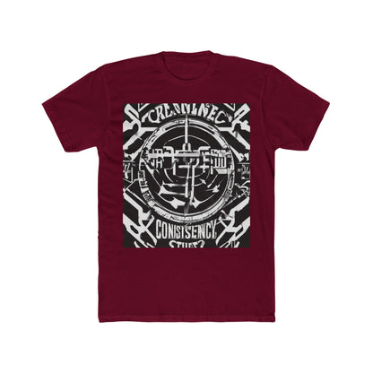 boostlete-am-crew-type-consistency-is-the-flex-centered-industrial-0137 — Unisex Cotton Crew Tee (NL 3600)