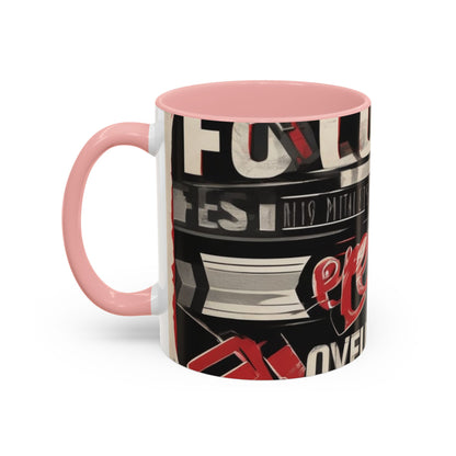 boostlete-mile-by-mile-type-focus-over-feelings-split-retro-0841 — Accent Mug 11/15oz