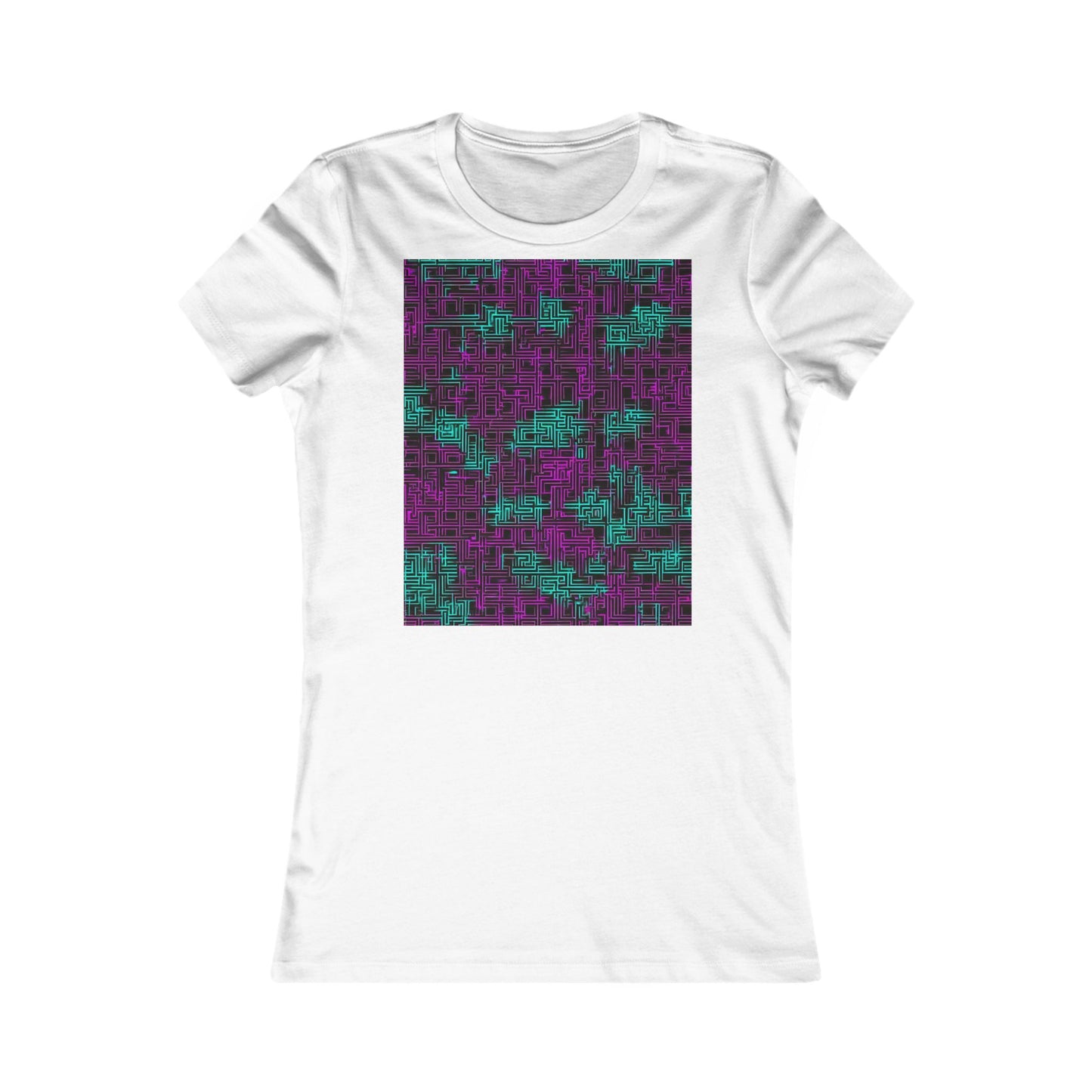 boostlete-boost-mode-pattern-plate-number-monoline-0079 — Women's Favorite Tee (B+C 6004)