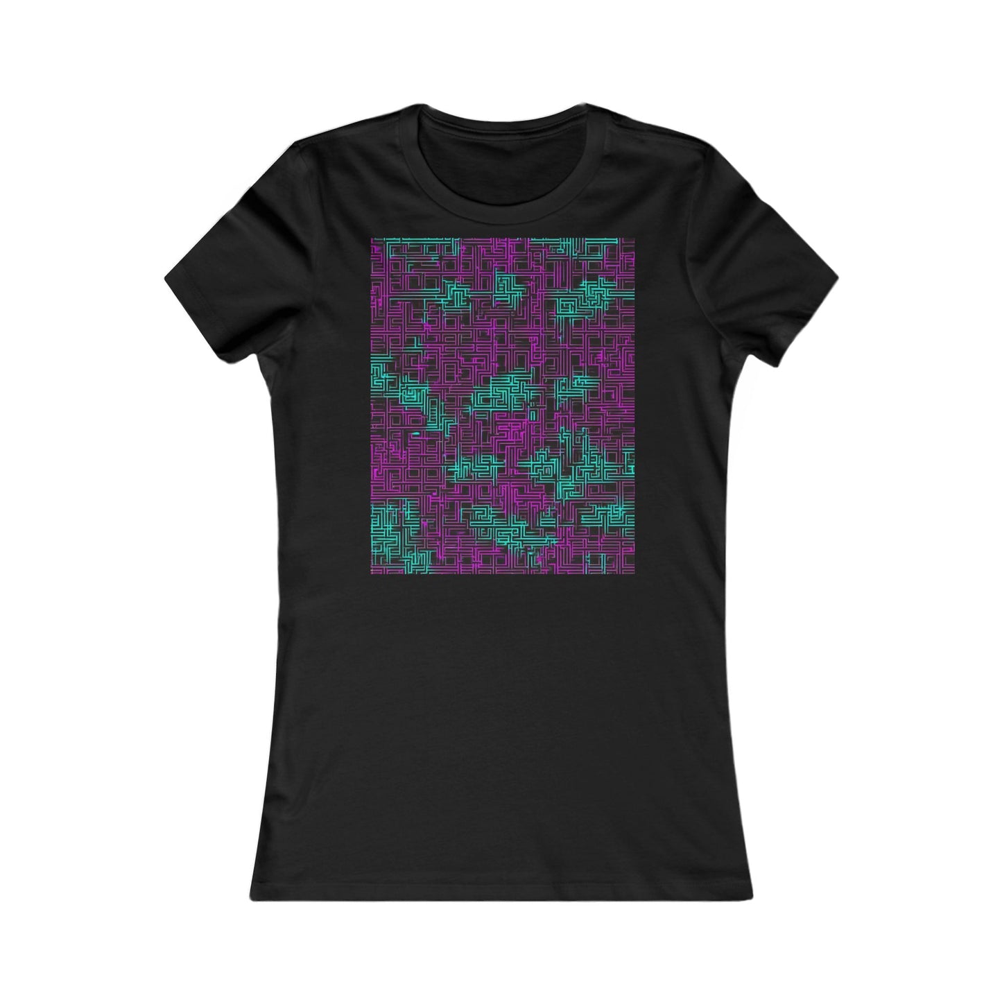 boostlete-boost-mode-pattern-plate-number-monoline-0079 — Women's Favorite Tee (B+C 6004)