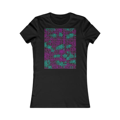 boostlete-boost-mode-pattern-plate-number-monoline-0079 — Women's Favorite Tee (B+C 6004)
