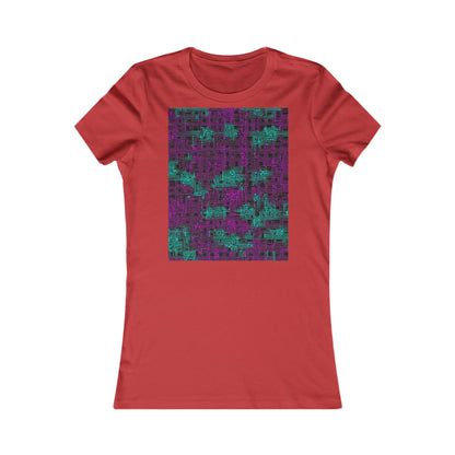 boostlete-boost-mode-pattern-plate-number-monoline-0079 — Women's Favorite Tee (B+C 6004)