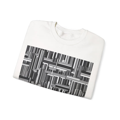 boostlete-recovery-progress-pattern-barcode-isometric-1023 — Unisex Heavy Blend Crewneck (G18000)