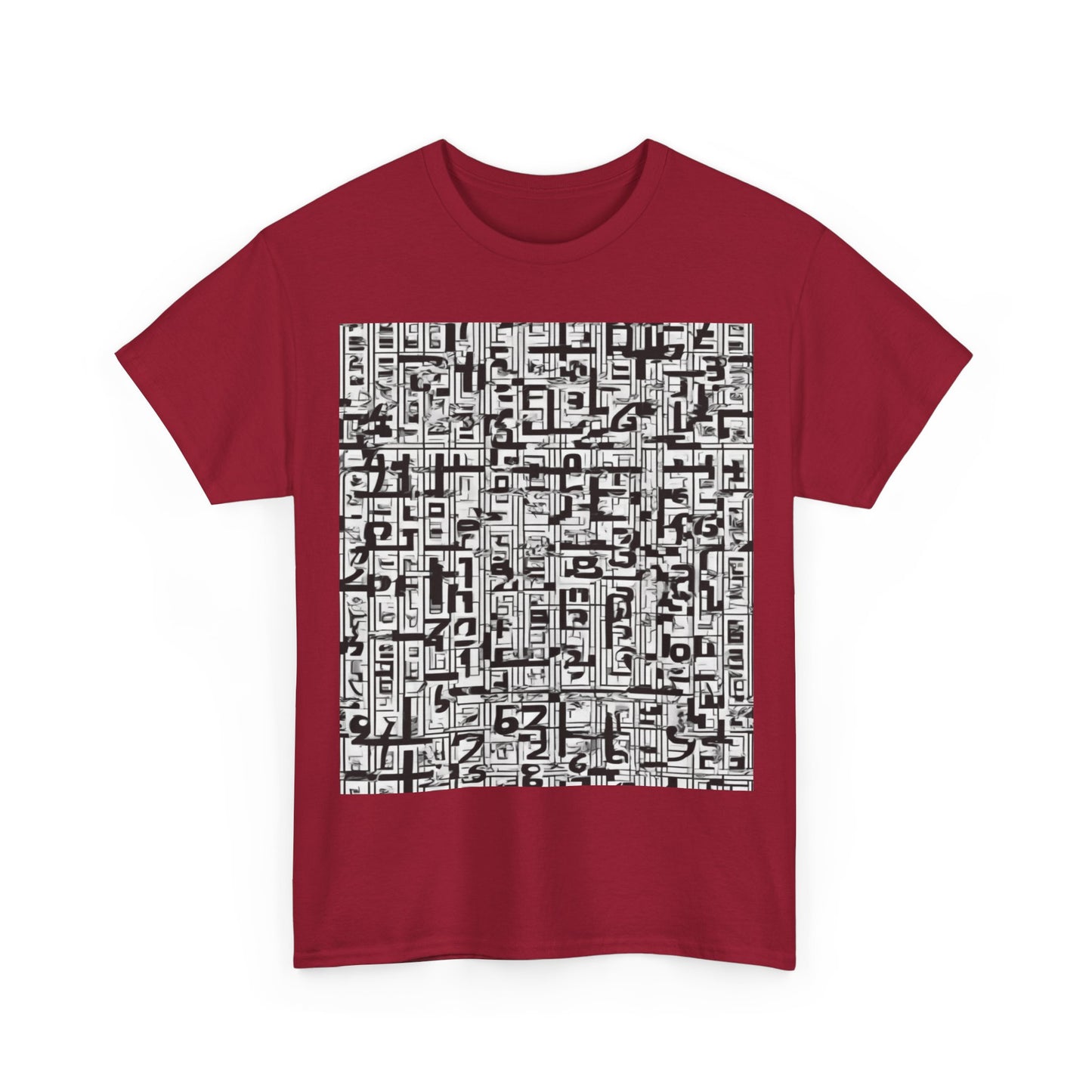 boostlete-boost-mode-pattern-plate-number-engraved-0103 — Unisex Heavy Cotton Tee (Gildan 5000)