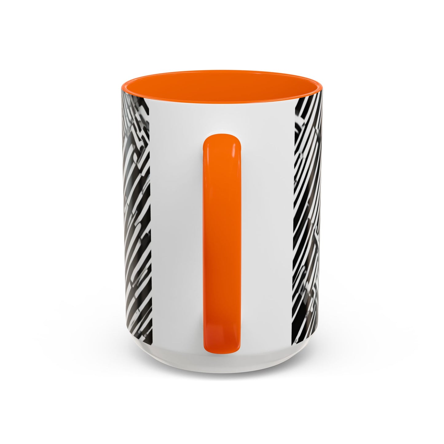 boostlete-mile-by-mile-pattern-barcode-monoline-0059 — Accent Mug 11oz/15oz